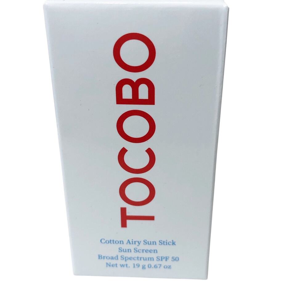 Tocobo New In Box Cotton Airy Sun Stick Sun Screen SPF 50 19g/.67oz Exp.6/10/27